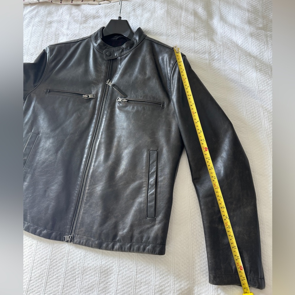 Banana Republic Black Moto Leather Jacket - Picture 4 of 10